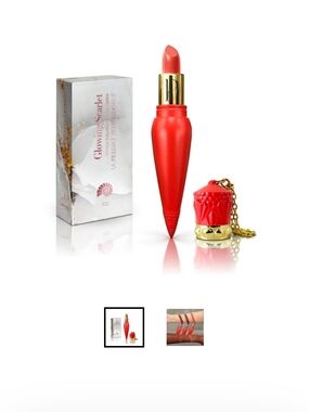 Glowing Scarlet Ruby Lipstick - Scarlet Red